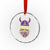 Skol Nordic Scandinavian Warrior Viking Helmet Crystal Glass Ornament TS10