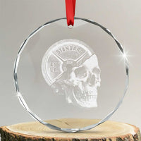 Skull 45 lbs Plate Weight Lifting Gym Workout Crystal Glass Ornament - Wonder Print Shop