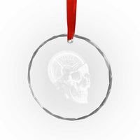 Skull 45 lbs Plate Weight Lifting Gym Workout Crystal Glass Ornament - Wonder Print Shop