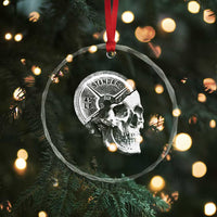 Skull 45 lbs Plate Weight Lifting Gym Workout Crystal Glass Ornament - Wonder Print Shop