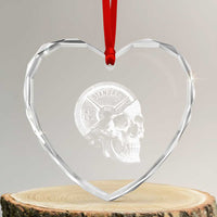 Skull 45 lbs Plate Weight Lifting Gym Workout Heart Crystal Glass Ornament - Wonder Print Shop