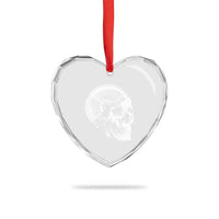 Skull 45 lbs Plate Weight Lifting Gym Workout Heart Crystal Glass Ornament - Wonder Print Shop