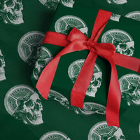 Skull 45 lbs Plate Weight Lifting Gym Workout Wrapping Paper Roll - Wonder Print Shop