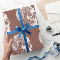 Skull 45 lbs Plate Weight Lifting Gym Workout Wrapping Paper Roll - Wonder Print Shop