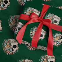 Skull Christmas Wrapping Paper Roll Sorta Scary Sorta Merry