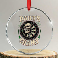 Skull Dartboard Retro Vintage Crystal Glass Ornament Darts Player Champion Gift - Wonder Print Shop
