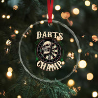 Skull Dartboard Retro Vintage Crystal Glass Ornament Darts Player Champion Gift - Wonder Print Shop