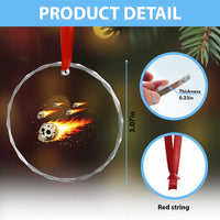 Skull Meteorite Crystal Glass Ornament Deep Space Asteroid Meteor Shower