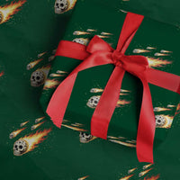 Skull Meteorite Wrapping Paper Roll Deep Space Asteroid Meteor Shower