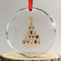 Sláinte Christmas Tree Pint Glass Crystal Glass Ornament Ale Glass Beer Drinking Lover Holiday Party - Wonder Print Shop