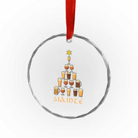 Sláinte Christmas Tree Pint Glass Crystal Glass Ornament Ale Glass Beer Drinking Lover Holiday Party - Wonder Print Shop