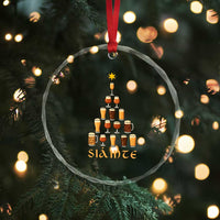 Sláinte Christmas Tree Pint Glass Crystal Glass Ornament Ale Glass Beer Drinking Lover Holiday Party - Wonder Print Shop