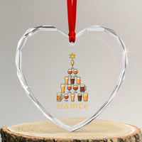 Sláinte Christmas Tree Pint Glass Heart Crystal Glass Ornament Ale Glass Beer Drinking Lover Holiday Party - Wonder Print Shop