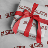 Sleigh Christmas Wrapping Paper Roll Funny Women Retro Merry Xmas Family Holiday - Wonder Print Shop
