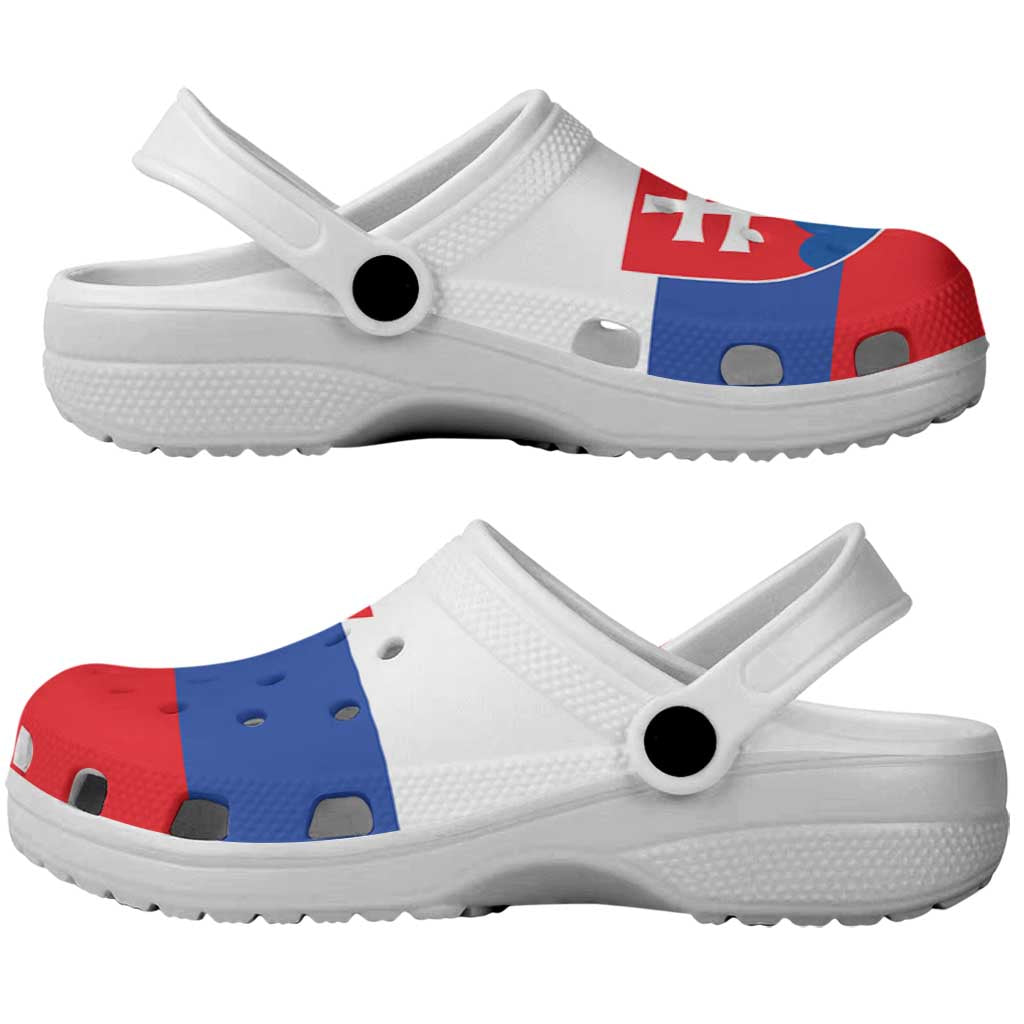 Slovakia Clogs Shoes Flag Color Inspiration - Wonder Print Shop