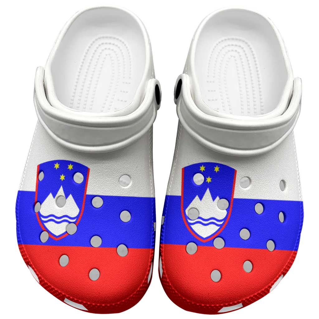 Slovenia Clogs Shoes Flag Color Inspiration - Wonder Print Shop