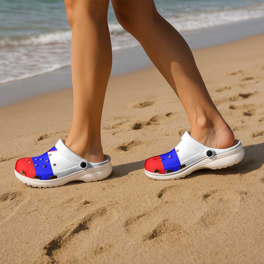 Slovenia Clogs Shoes Flag Color Inspiration - Wonder Print Shop