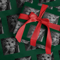 Smoking Cat Y2K Wrapping Paper Roll Vintage Grunge Cat Edgy Retro 90s Streetwear - Wonder Print Shop