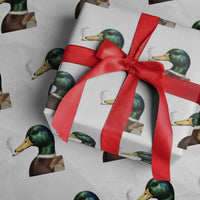 Smoking Mallard Meme Graphic Wrapping Paper Roll Chaotic Funny Wild Duck Attitude Viral Internet Humor