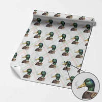 Smoking Mallard Meme Graphic Wrapping Paper Roll Chaotic Funny Wild Duck Attitude Viral Internet Humor
