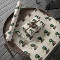 Smoking Mallard Meme Graphic Wrapping Paper Roll Chaotic Funny Wild Duck Attitude Viral Internet Humor