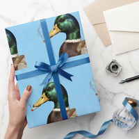 Smoking Mallard Meme Graphic Wrapping Paper Roll Chaotic Funny Wild Duck Attitude Viral Internet Humor