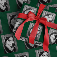 Smoking Siberian Husky Meme Wrapping Paper Roll Funny Dog Face Gift For Dog Lovers