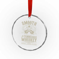 Smooth As Tennessee Whiskey Crystal Glass Ornament Country Music Guitar Drinking Addict