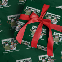 Snowasis Some Might Sleigh Christmas Wrapping Paper Roll Funny Music Lovers Snowman Singers Band - Wonder Print Shop