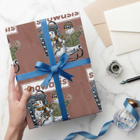 Snowasis Some Might Sleigh Wrapping Paper Roll Funny Christmas Snowmen Rock Band - Wonder Print Shop