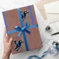 Snowmobile American Flag  Snowcross Riding Winter Sport Wrapping Paper Roll - Wonder Print Shop