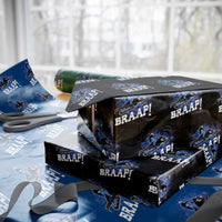 Snowmobile Braaap Wrapping Paper Roll Snowcross Snow Sled Extreme Outdoor Winter Sports - Wonder Print Shop