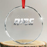 Snowmobile Ride Motor Sled Racing Winter Mountain Sports Fan Crystal Glass Ornament - Wonder Print Shop