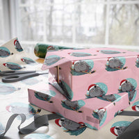 Snowy Seal Ice Hockey Lover Wrapping Paper Roll Funny Christmas Gift - Wonder Print Shop