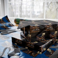Soar On Wings Like Eagles Christian Wrapping Paper Roll Isaiah 40:31 Bible Verse Faith Motorcycle