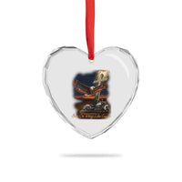 Soar On Wings Like Eagles Christian Heart Crystal Glass Ornament Isaiah 40:31 Bible Verse Faith Motorcycle