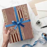 Sober AA NA Sobriety Anniversary Wrapping Paper Roll Alcoholism Addiction Recovery Vintage American Flag