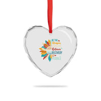 Sober Recover Heart Crystal Glass Ornament Be The Reason Someone Believes Recovery Is Possible