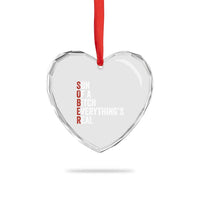 Sobriety Anniversary Heart Crystal Glass Ornament Sober Son Of A Bitch Everythings Real AA NA