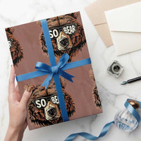 Sobriety Anniversary Sober Bear AA NA Recovery Wrapping Paper Roll