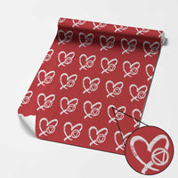 Sobriety Heart Sober Anniversary Alcoholic Abstinence Wrapping Paper Roll