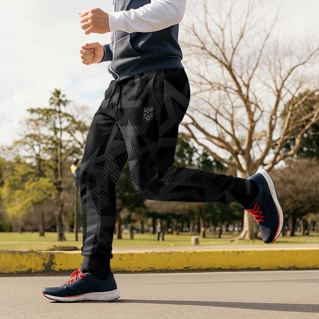 Soccer 2026 USA Jogger Pants Black Stars Version