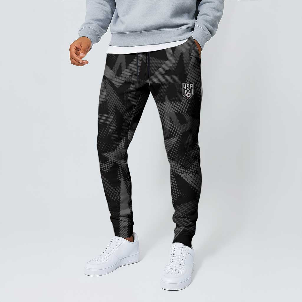 Soccer 2026 USA Jogger Pants Black Stars Version