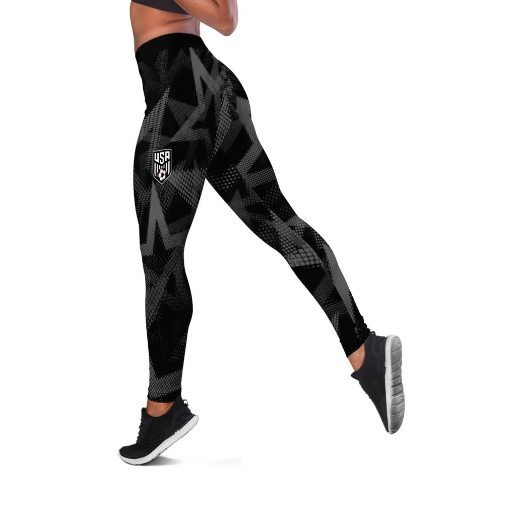 Soccer 2026 USA Leggings Black Stars Version