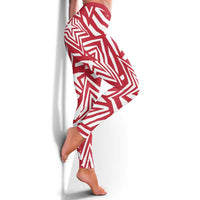 Soccer 2026 USA Leggings Red Star Stylized
