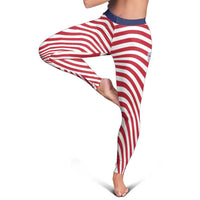 Soccer 2026 USA Leggings Wave Flag Stylized