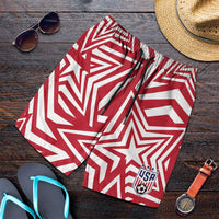 Soccer 2026 USA Shorts for Men Red Star Stylized