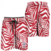 Soccer 2026 USA Shorts for Men Red Star Stylized