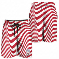 Soccer 2026 USA Shorts for Men Wave Flag Stylized