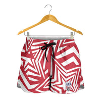 Soccer 2026 USA Shorts for Women Red Star Stylized